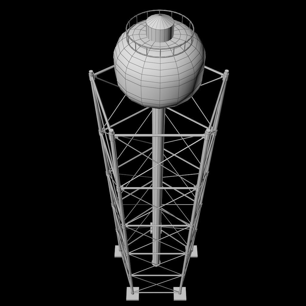 Rocket launch complex 3D model_24