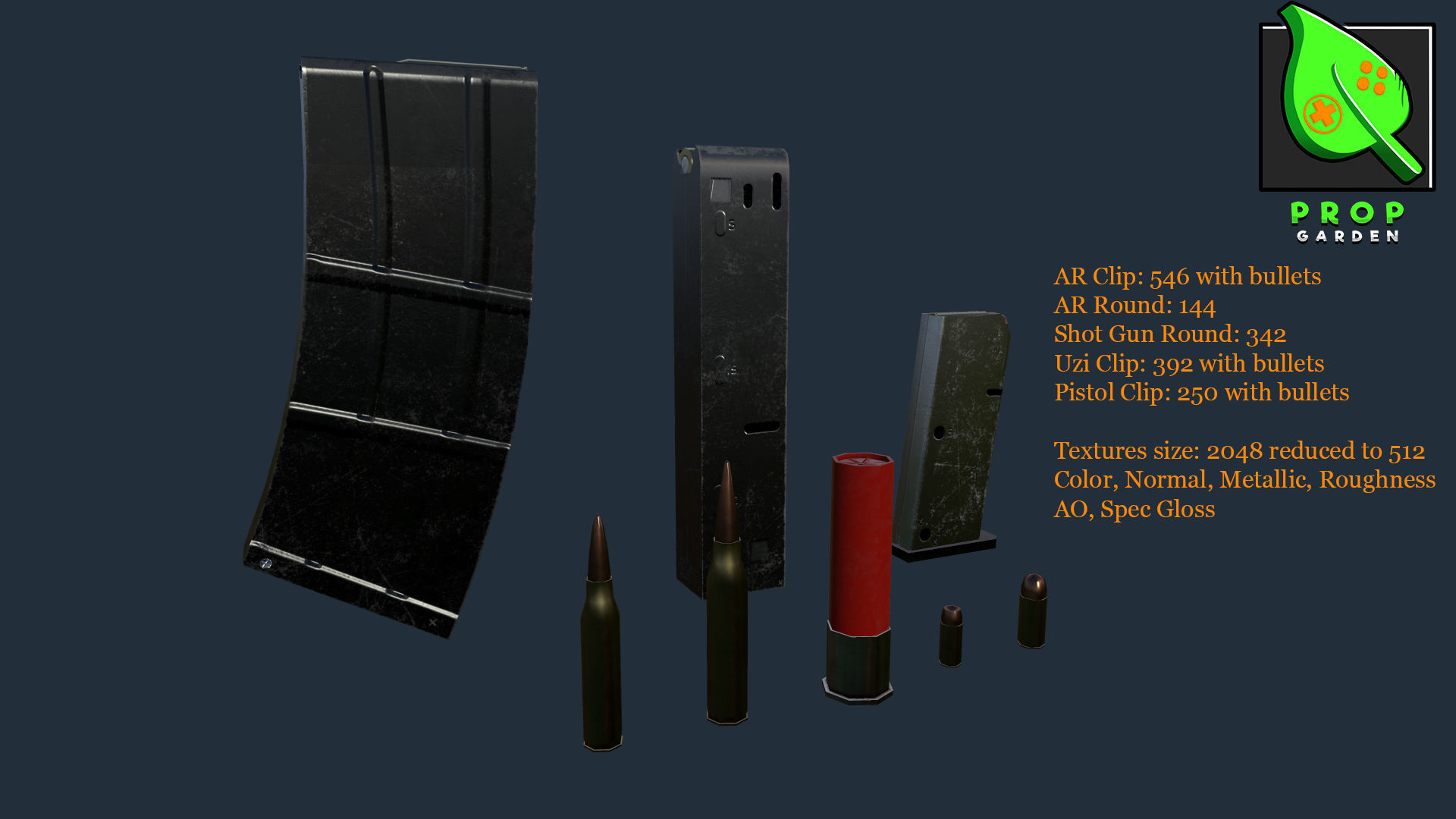 Lowpoly Mobile Weapons Kit Low-poly 3D model_13