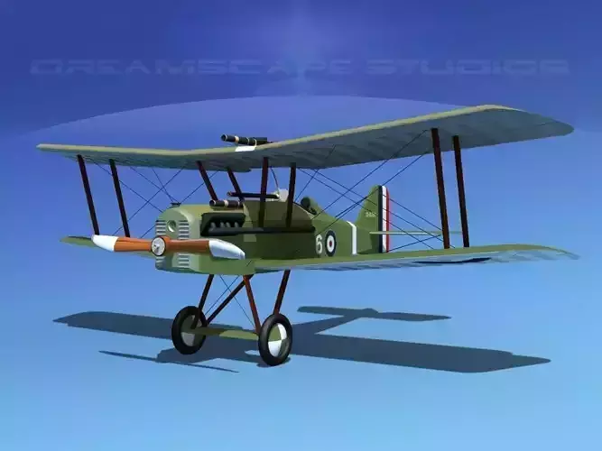 RAF SE-5A Fighter V01 3D model