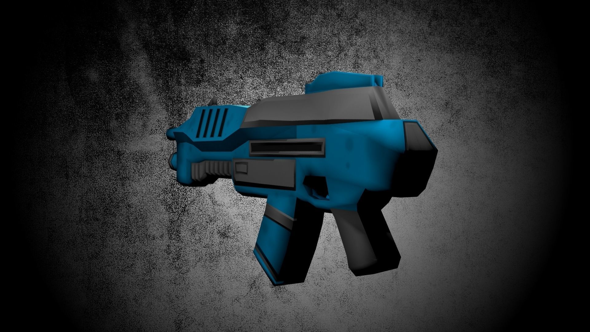 Low Poly Game Ready Assault Rifle Low-poly 3D model_1