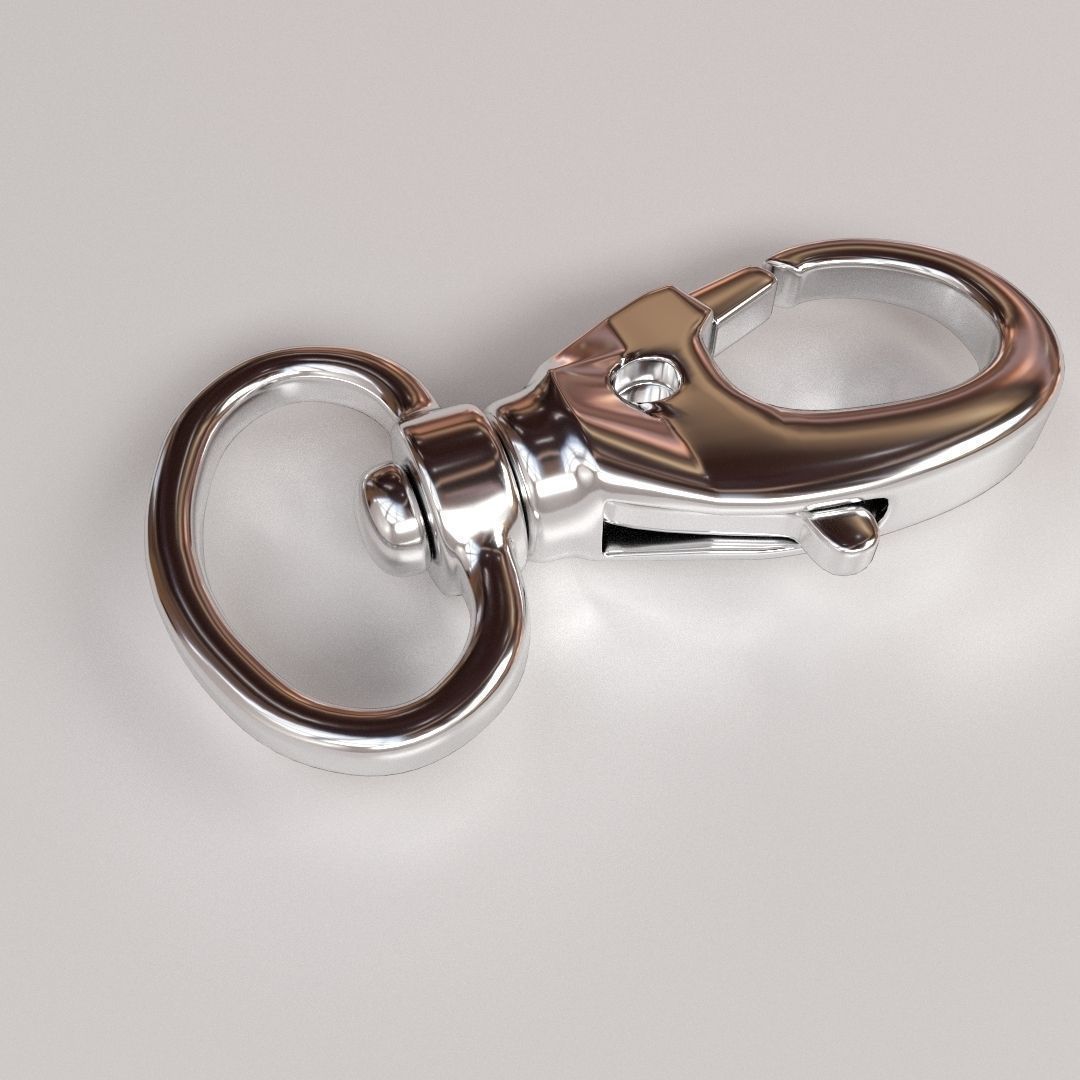 Trigger Snap Hook 3D model_1