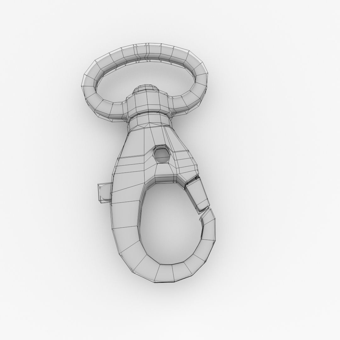 Trigger Snap Hook 3D model_4