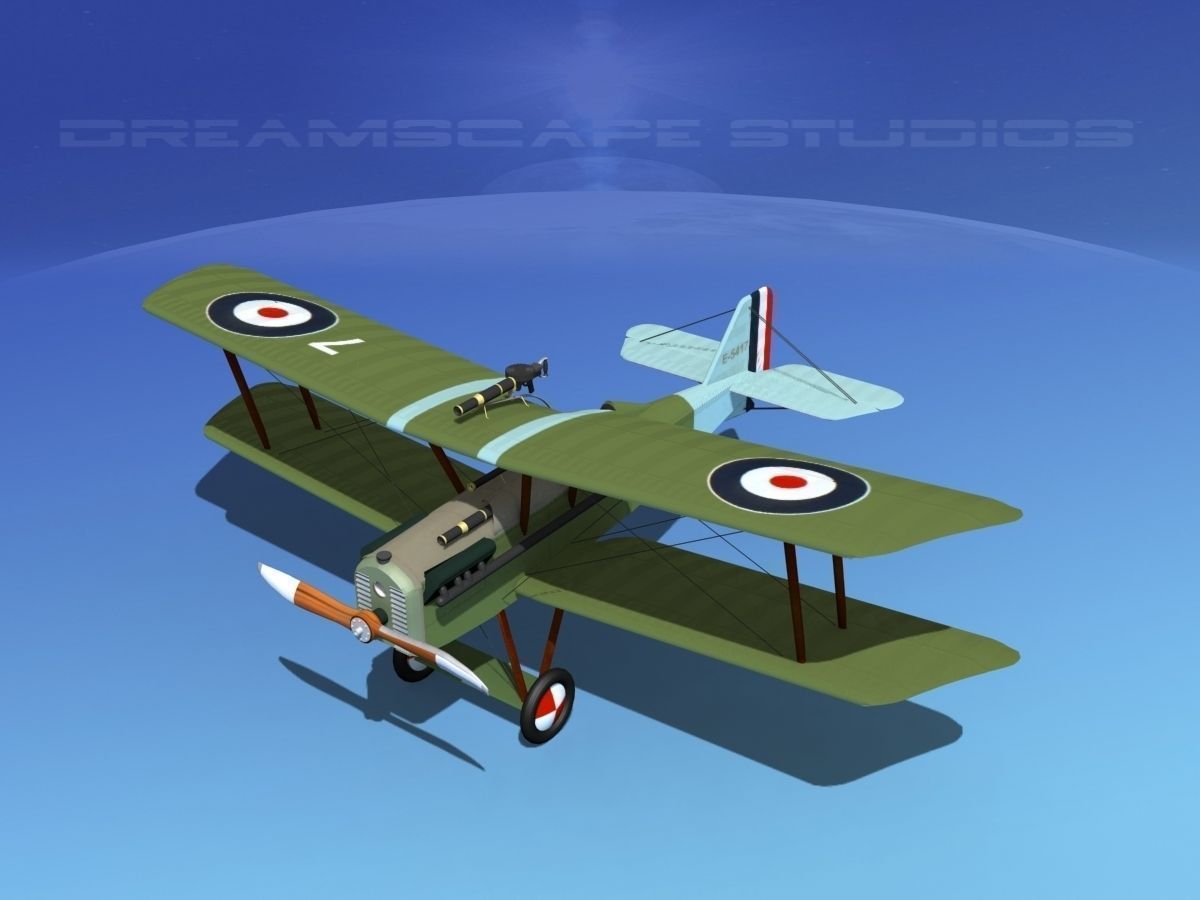 RAF SE-5A Fighter V02 3D model_10
