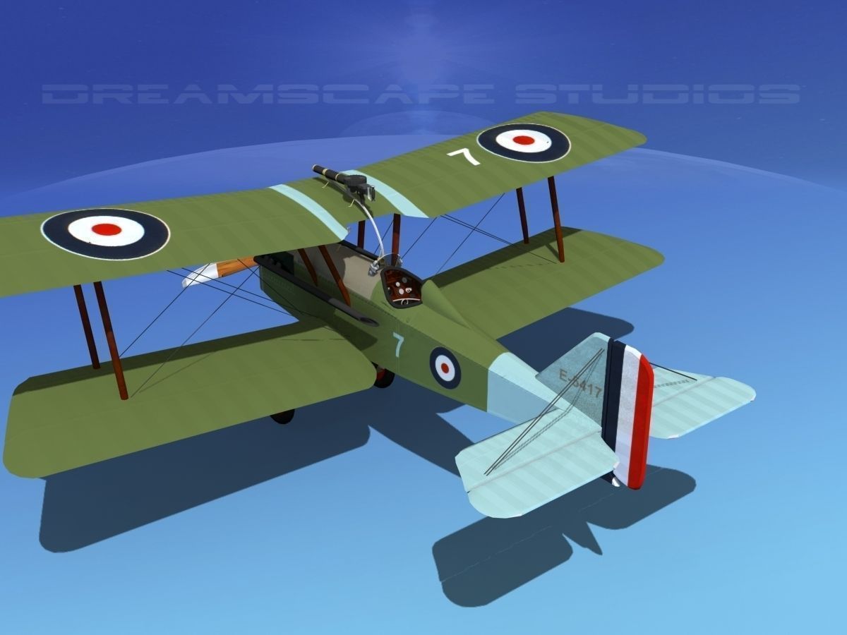 RAF SE-5A Fighter V02 3D model_8
