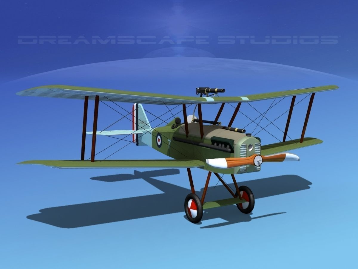 RAF SE-5A Fighter V02 3D model_3