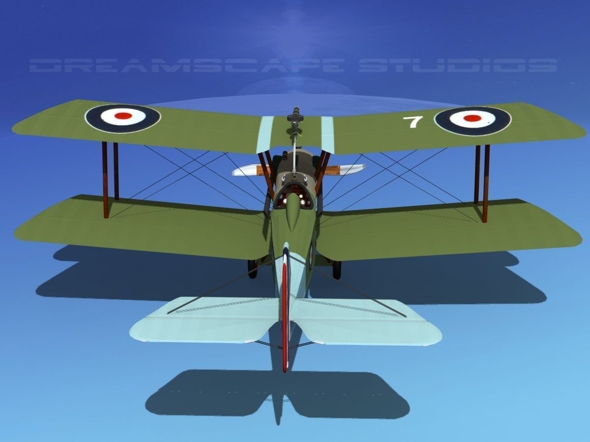 RAF SE-5A Fighter V02 3D model_7