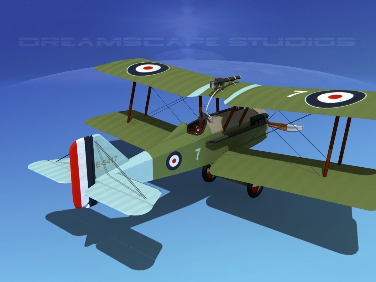 RAF SE-5A Fighter V02 3D model_6