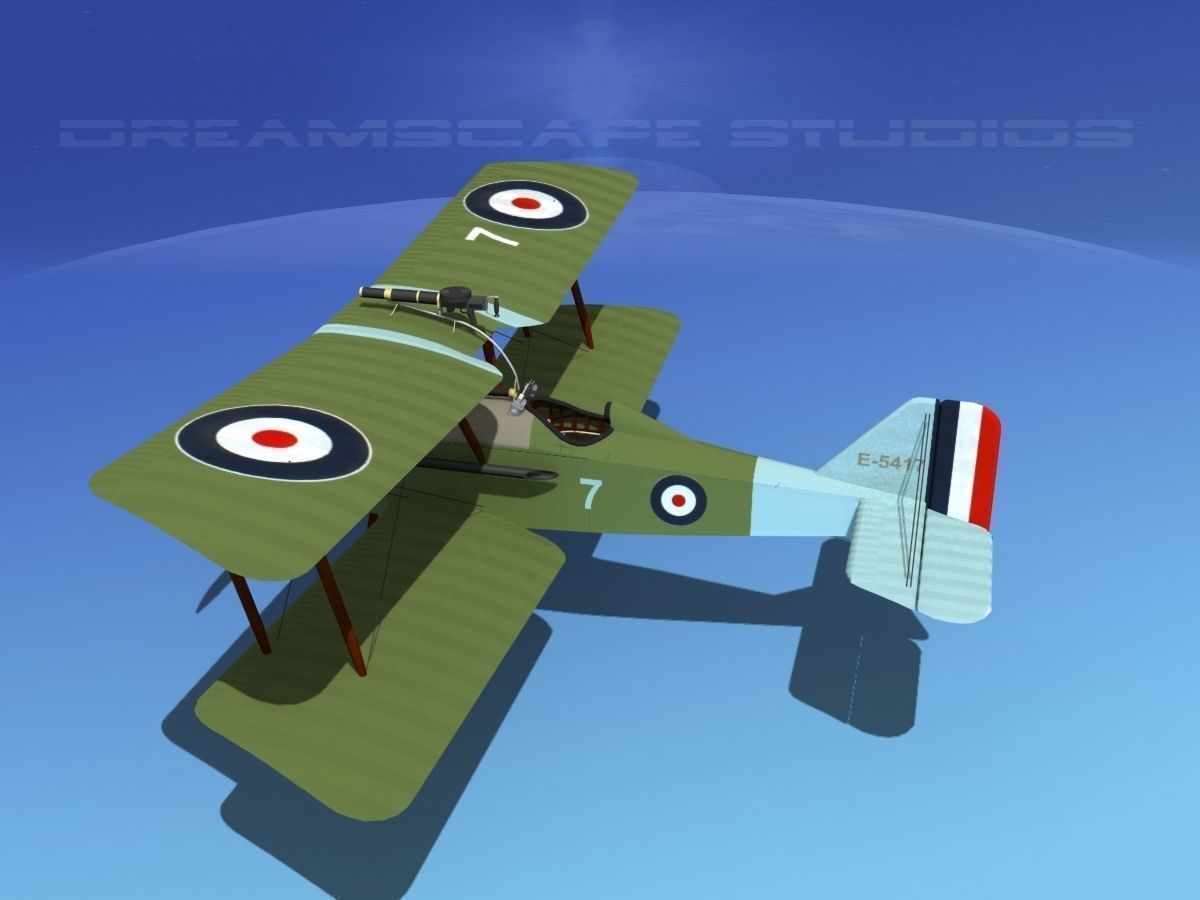 RAF SE-5A Fighter V02 3D model_9