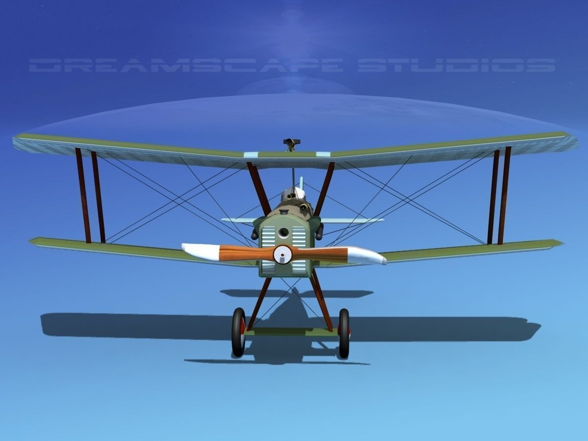 RAF SE-5A Fighter V02 3D model_2