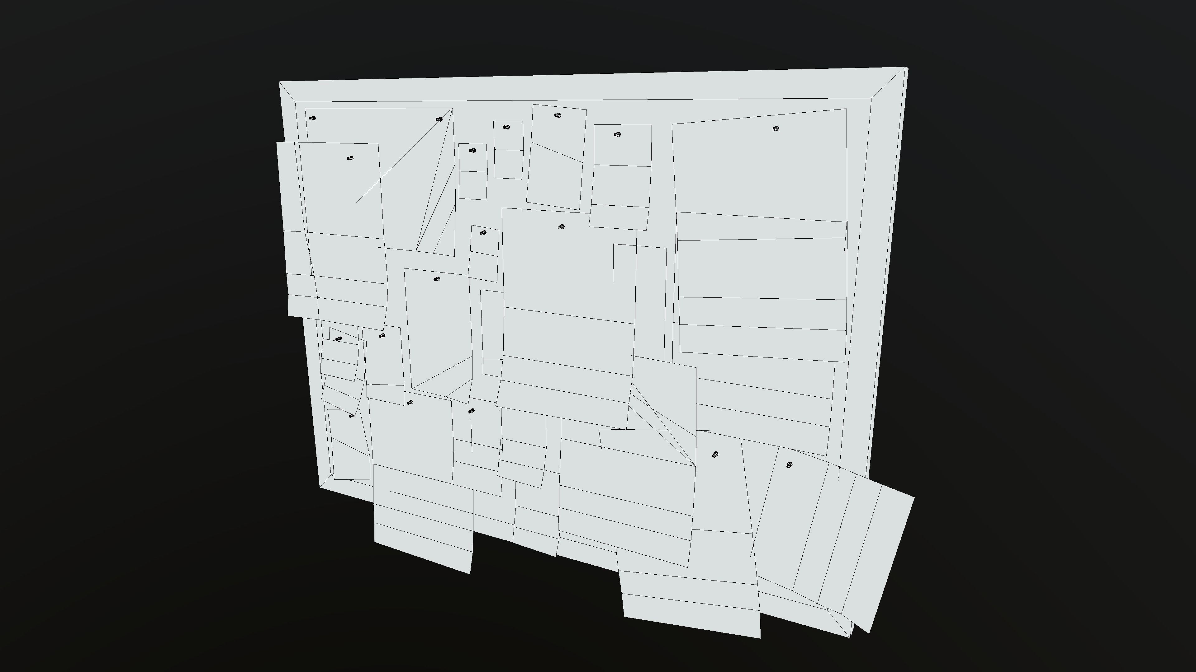 Police Pinboard Low-poly 3D model_18