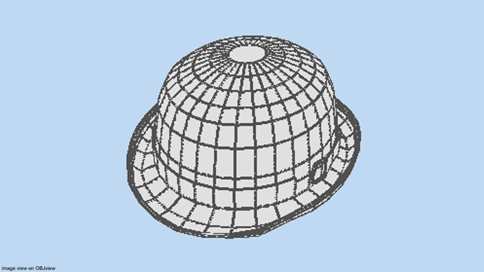 Hat - Bowler 3D model_4