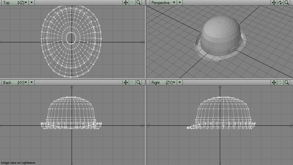 Hat - Bowler 3D model_5