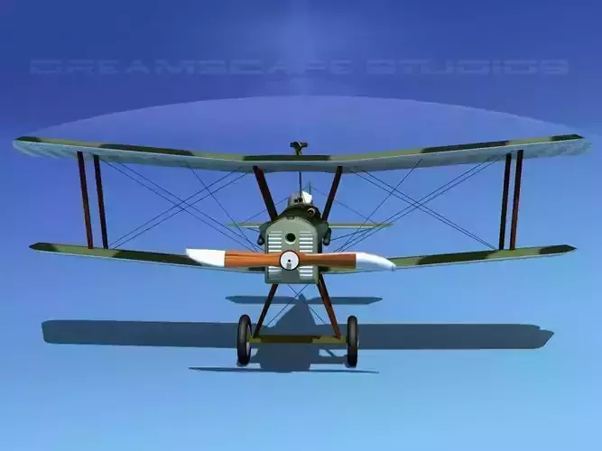 RAF SE5A Fighter V04 3D model