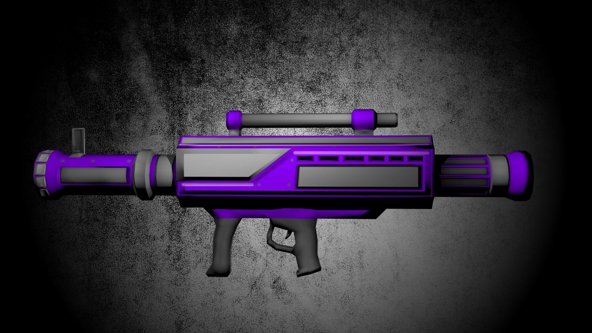 Game Ready Rocket Launcher Low-poly 3D model_6