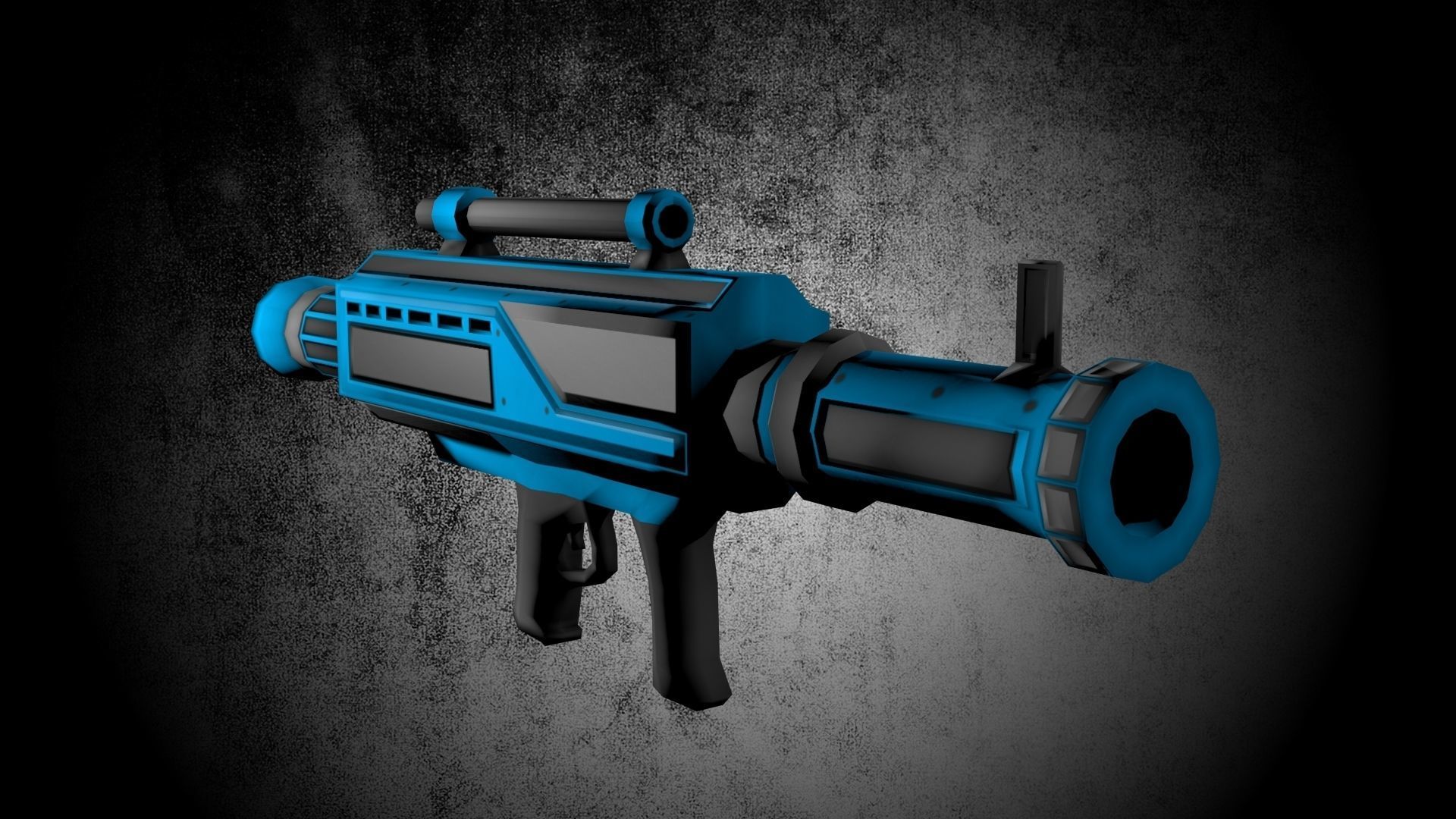 Game Ready Rocket Launcher Low-poly 3D model_3