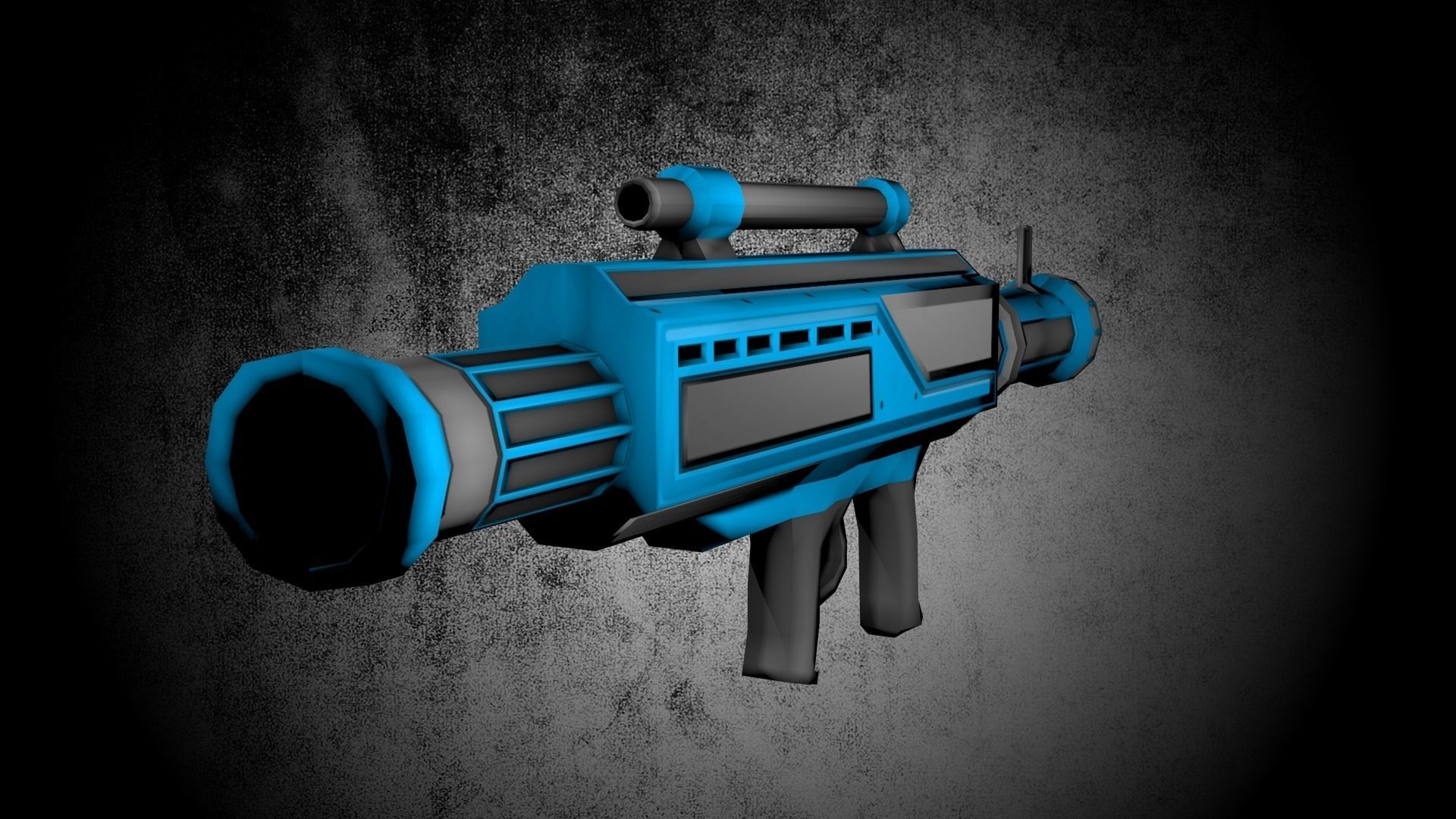 Game Ready Rocket Launcher Low-poly 3D model_1