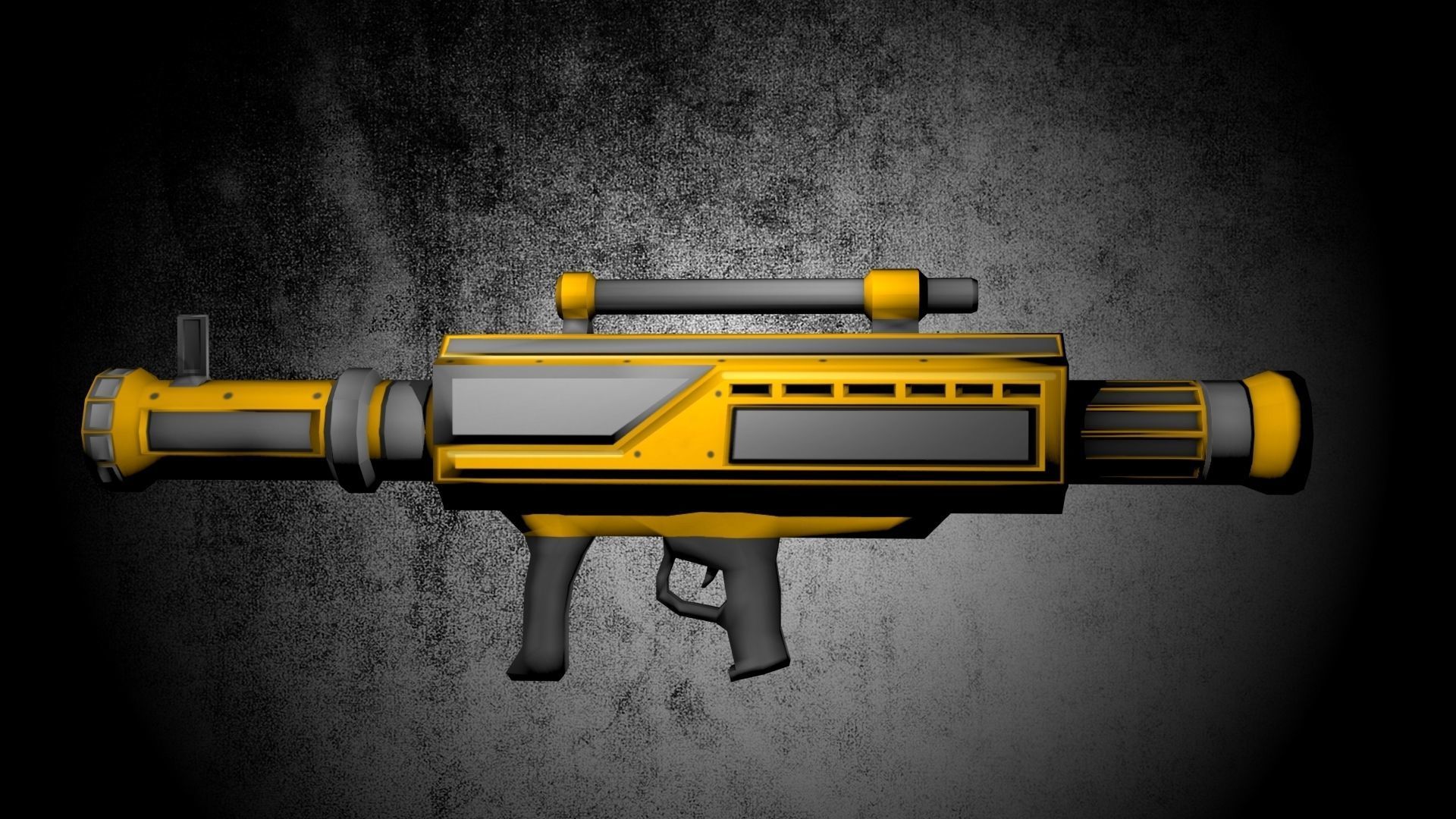 Game Ready Rocket Launcher Low-poly 3D model_5