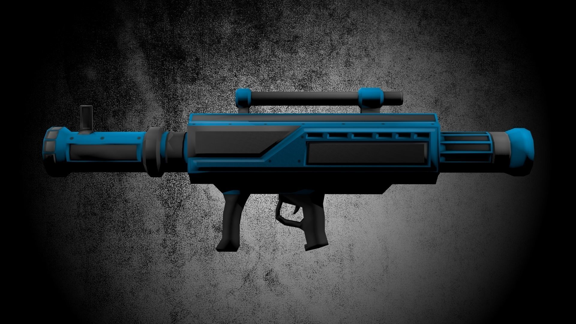 Game Ready Rocket Launcher Low-poly 3D model_2