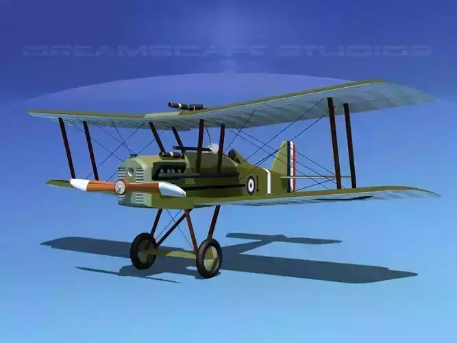 RAF SE5A Fighter V05 3D model