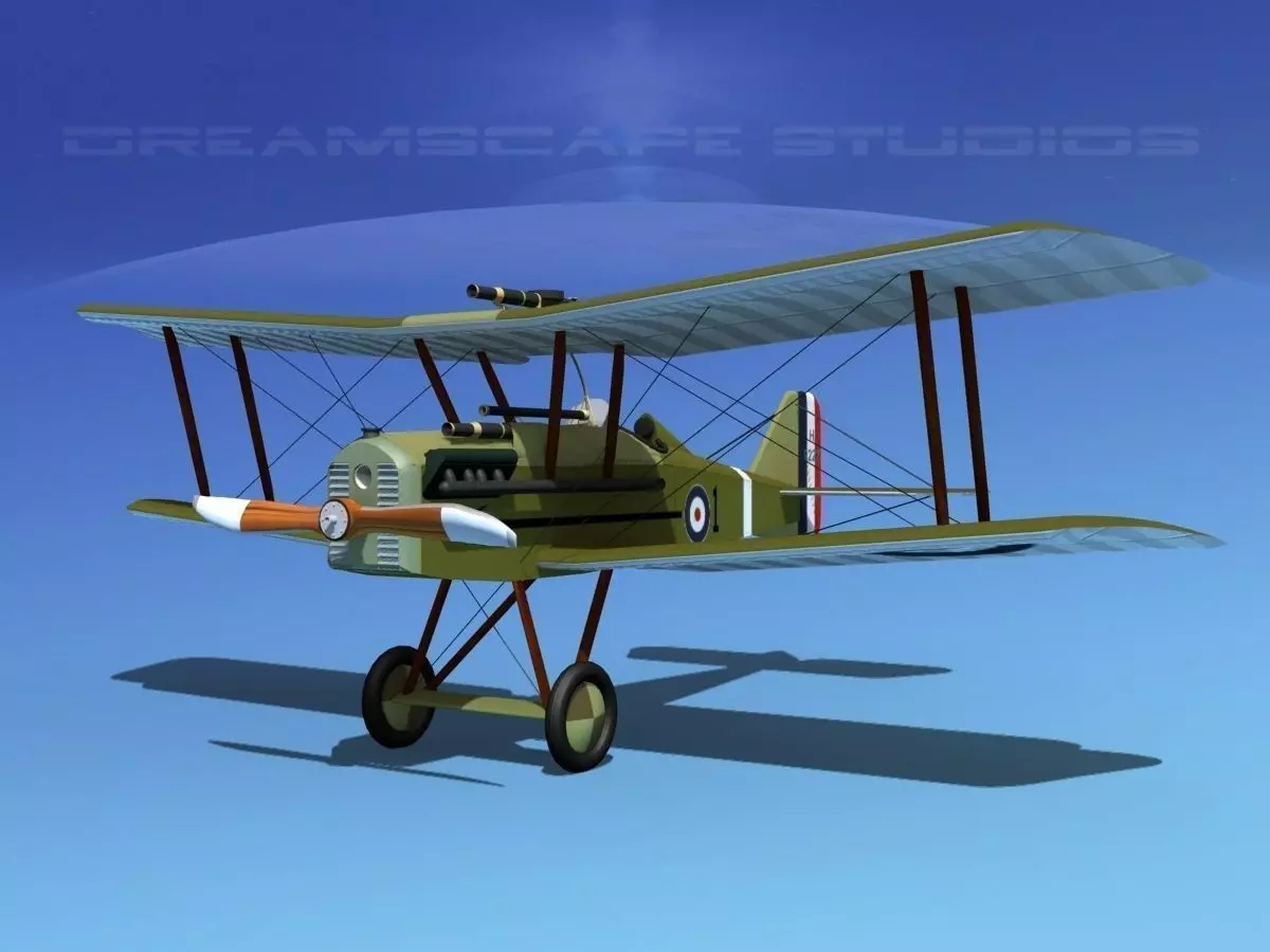 RAF SE5A Fighter V05 3D model_0