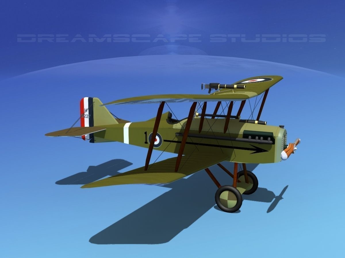 RAF SE5A Fighter V05 3D model_3