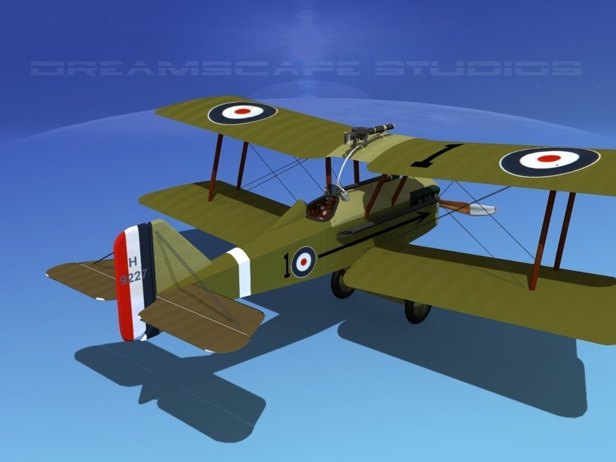 RAF SE5A Fighter V05 3D model_5