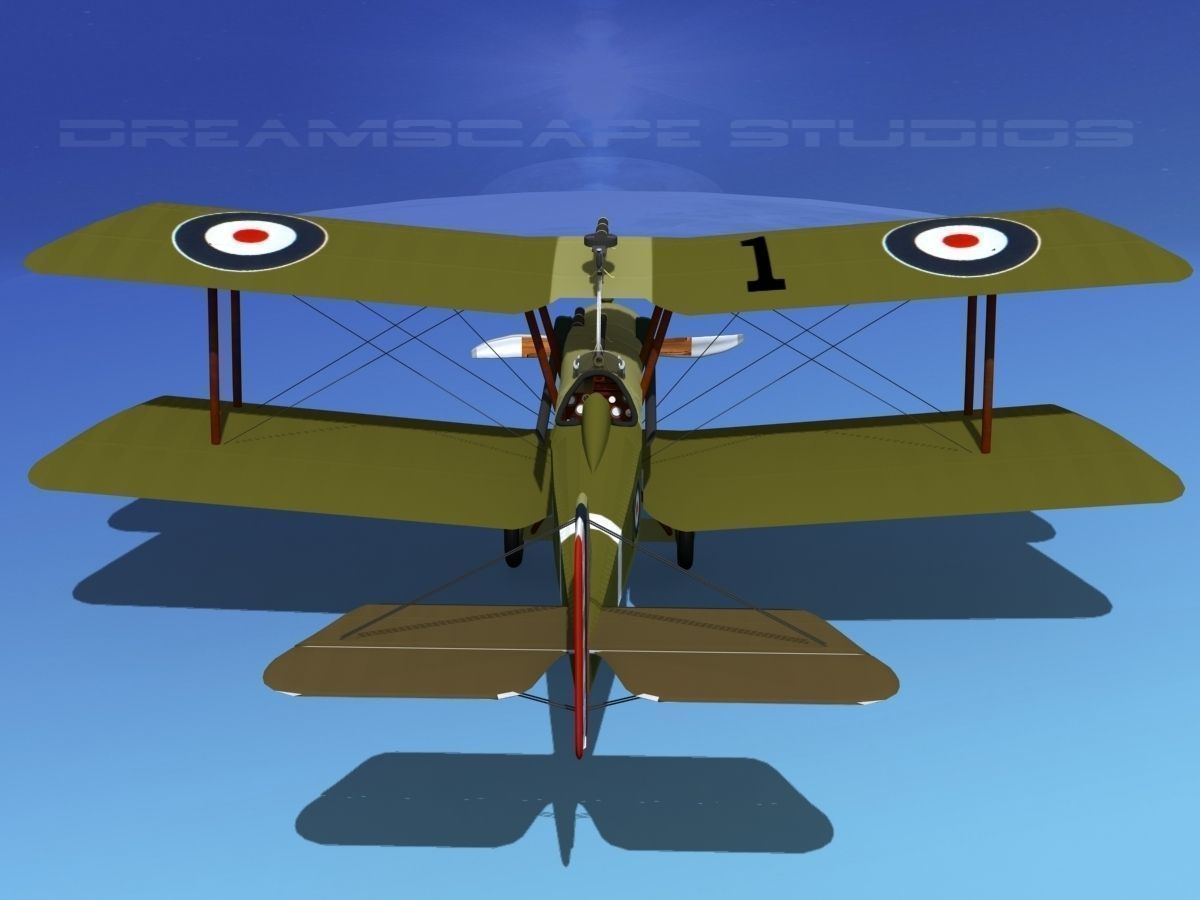 RAF SE5A Fighter V05 3D model_6