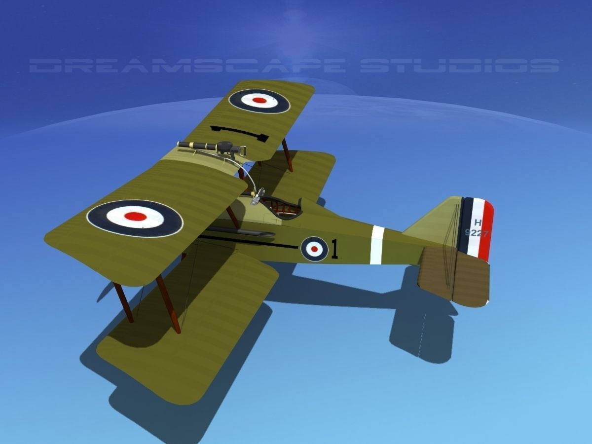 RAF SE5A Fighter V05 3D model_8