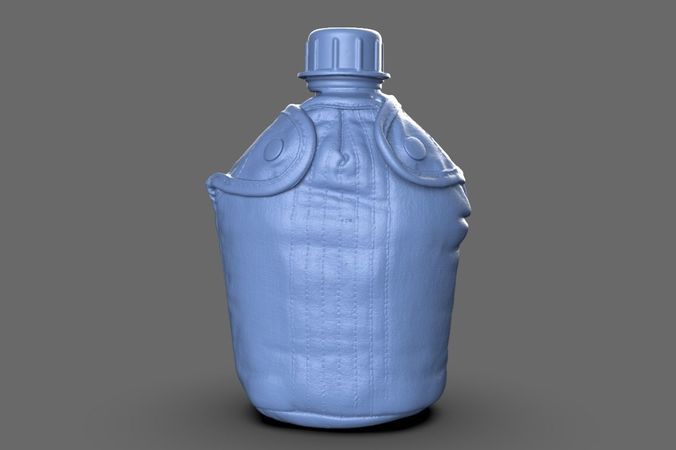 Military Water Bottle Canteen 3D model