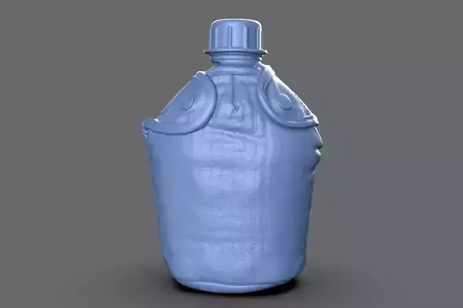 Military Water Bottle Canteen 3D model