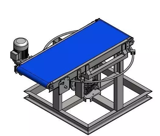 Rotating Belt conveyor 3D print model_0