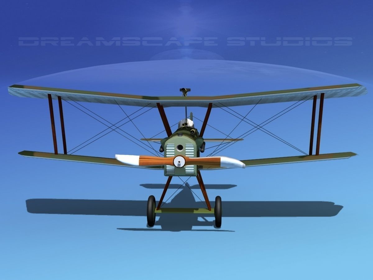 RAF SE5A Fighter V06 3D model_1