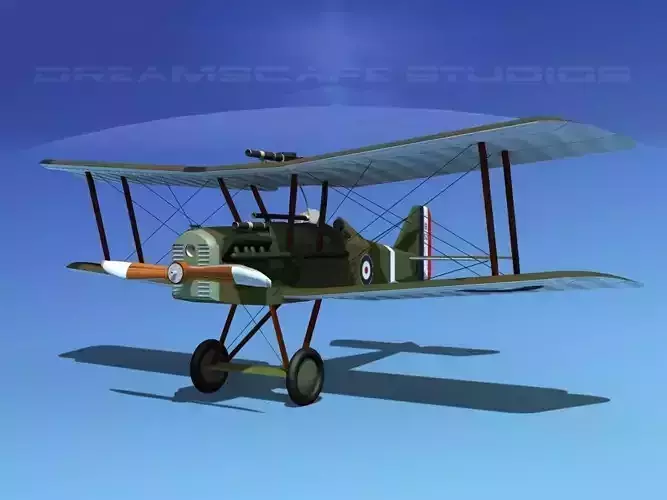 RAF SE5A Fighter V06 3D model