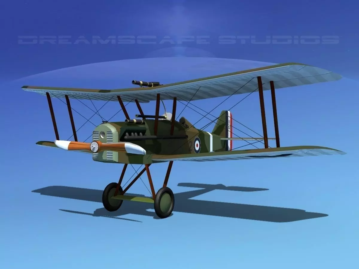 RAF SE5A Fighter V06 3D model_0