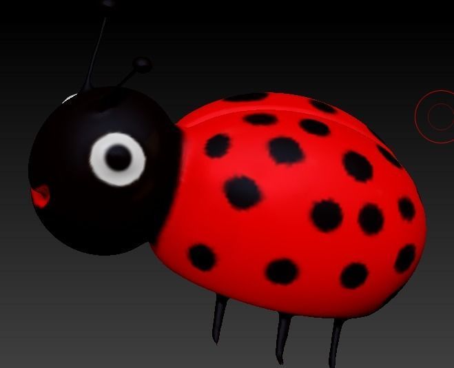 Shoemaker ladybug 3D model_1
