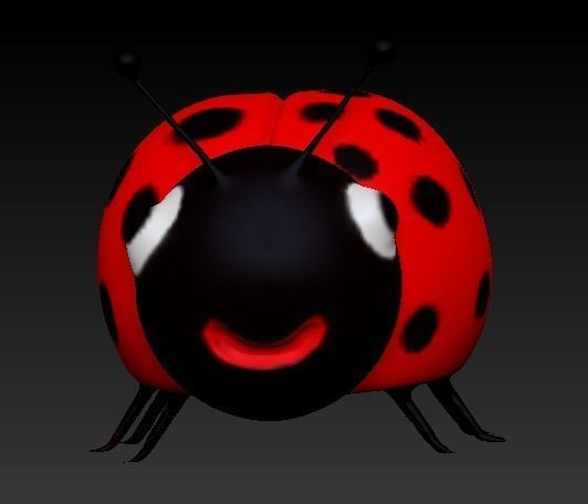 Shoemaker ladybug 3D model_2