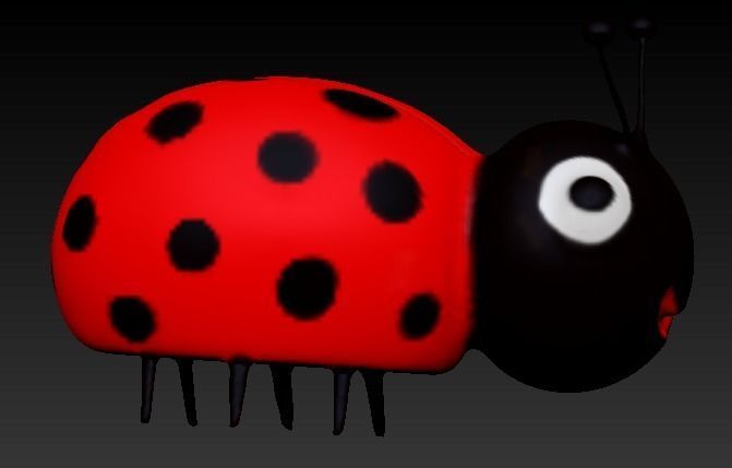 Shoemaker ladybug 3D model_3