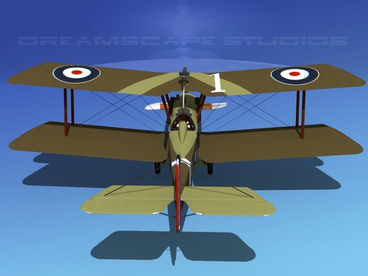 RAF SE5A Fighter V07 3D model_7