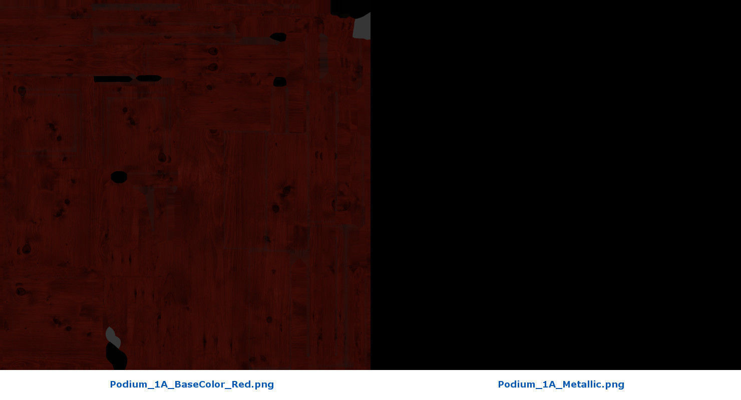 Podium 1A Low-poly 3D model_11