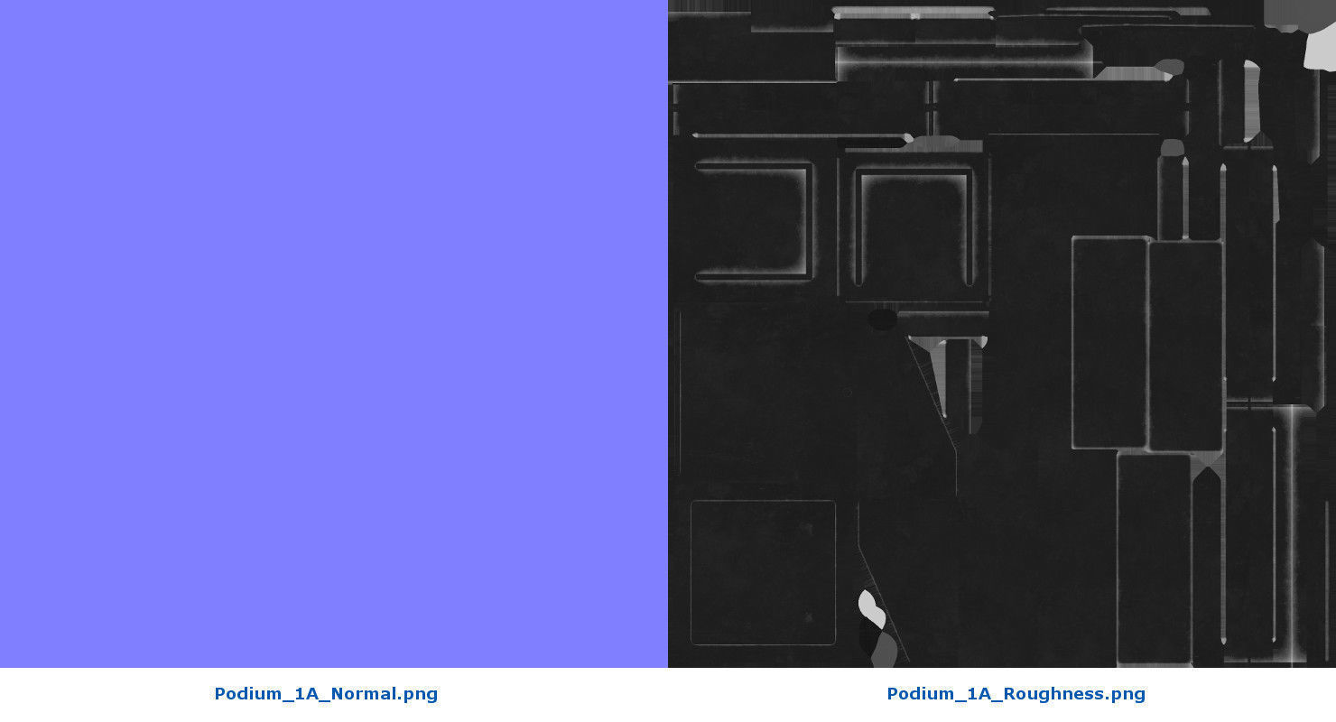 Podium 1A Low-poly 3D model_12