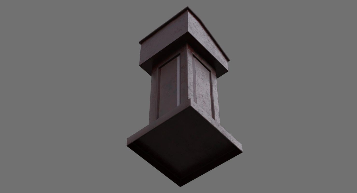 Podium 1C Low-poly 3D model_7