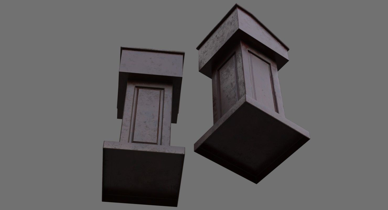 Podium 1C Low-poly 3D model_2