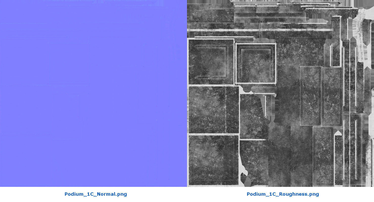 Podium 1C Low-poly 3D model_12