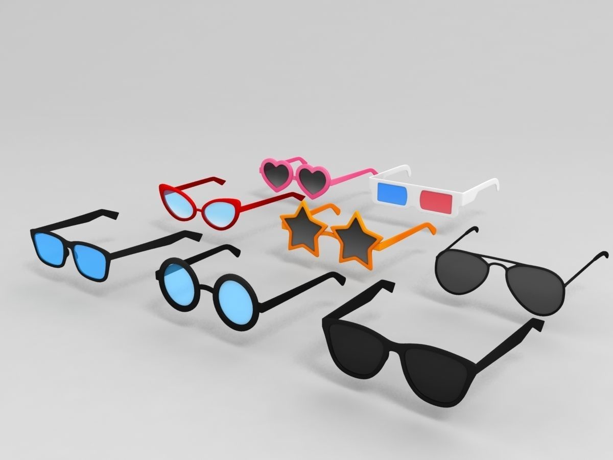 Glasses Pack 3D model_1