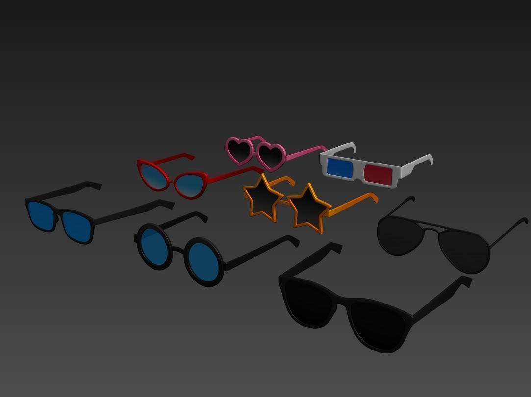 Glasses Pack 3D model_2