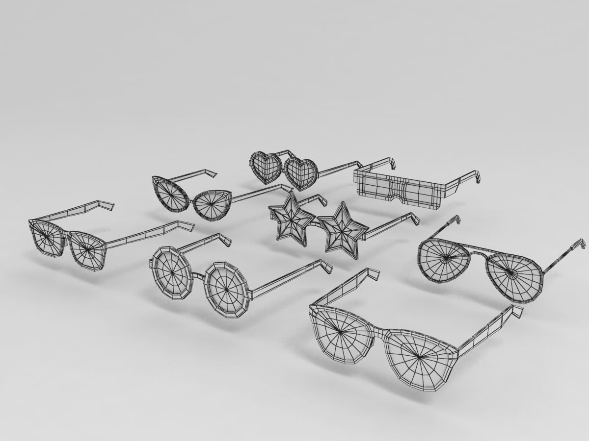 Glasses Pack 3D model_3