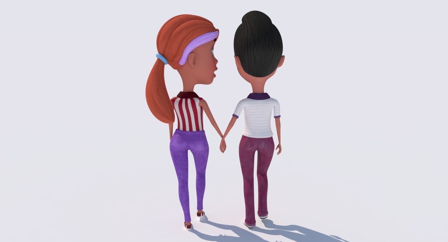 3D Leo and Anna Rigged Low-poly 3D model_7
