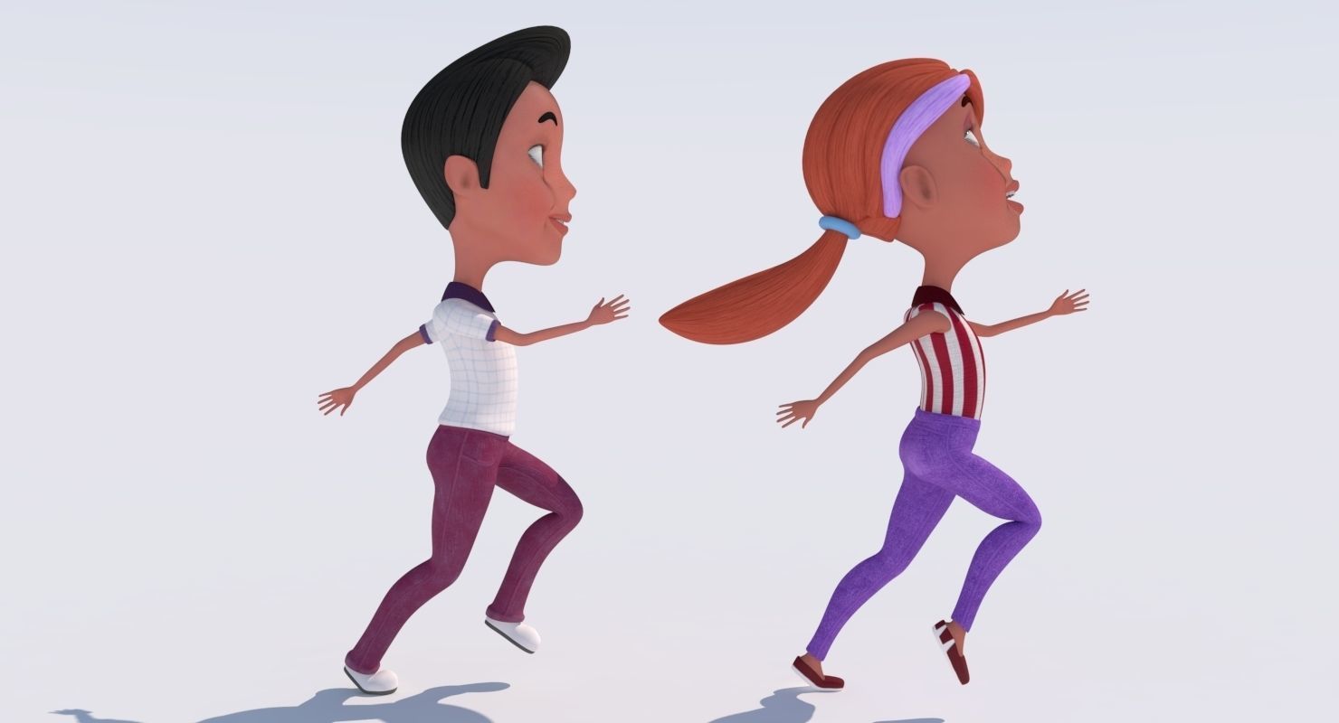 3D Leo and Anna Rigged Low-poly 3D model_6
