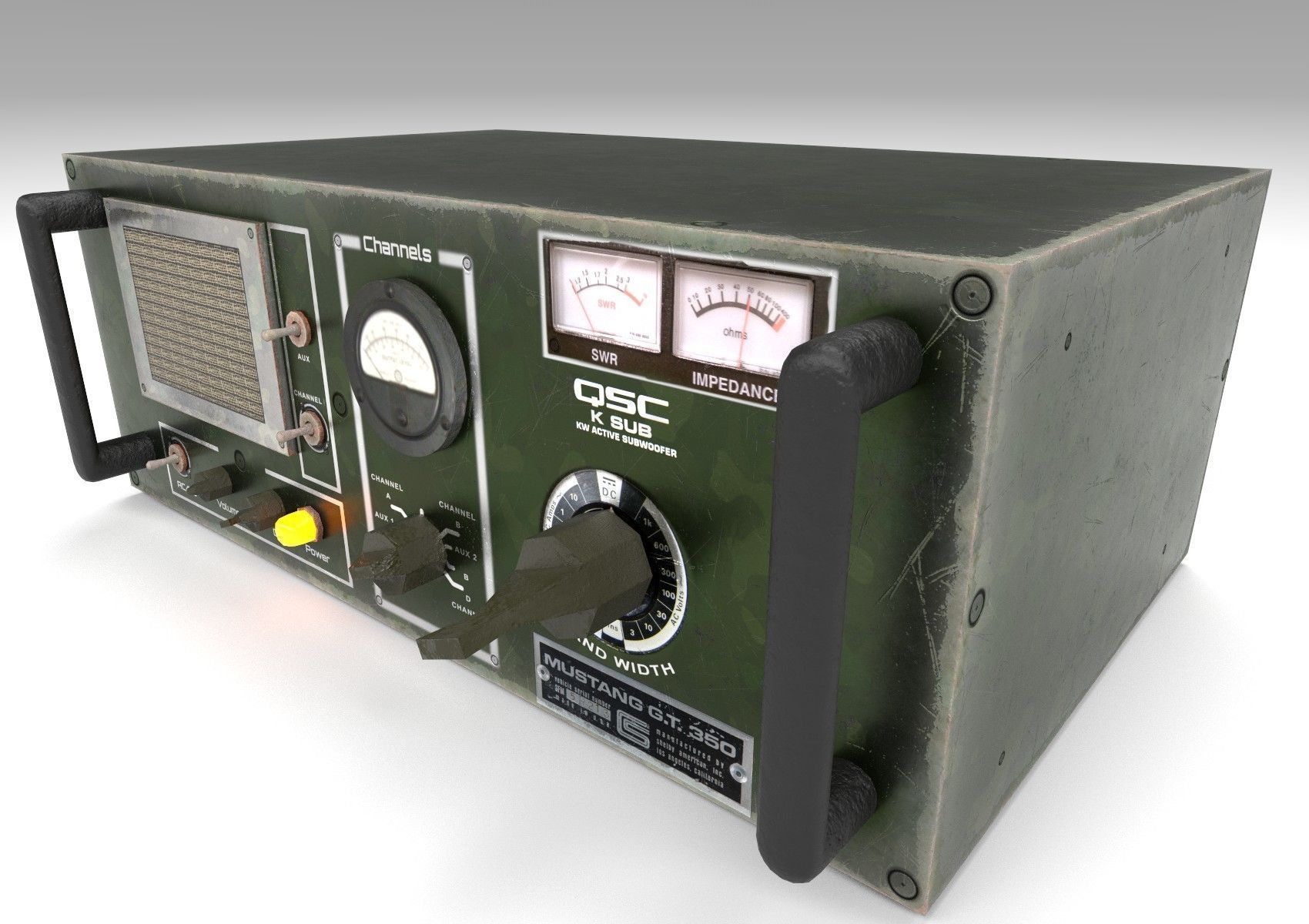 Military Radio  - PBR  Game-Ready Low-poly 3D model_8