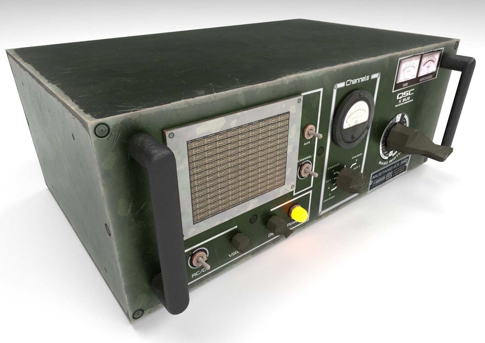 Military Radio  - PBR  Game-Ready Low-poly 3D model_2